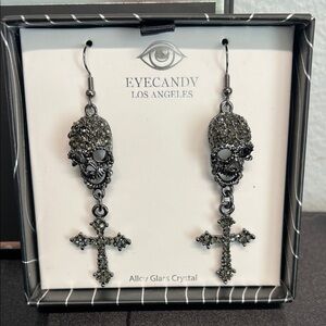 Eye Candy | Skull and Cross Earrings